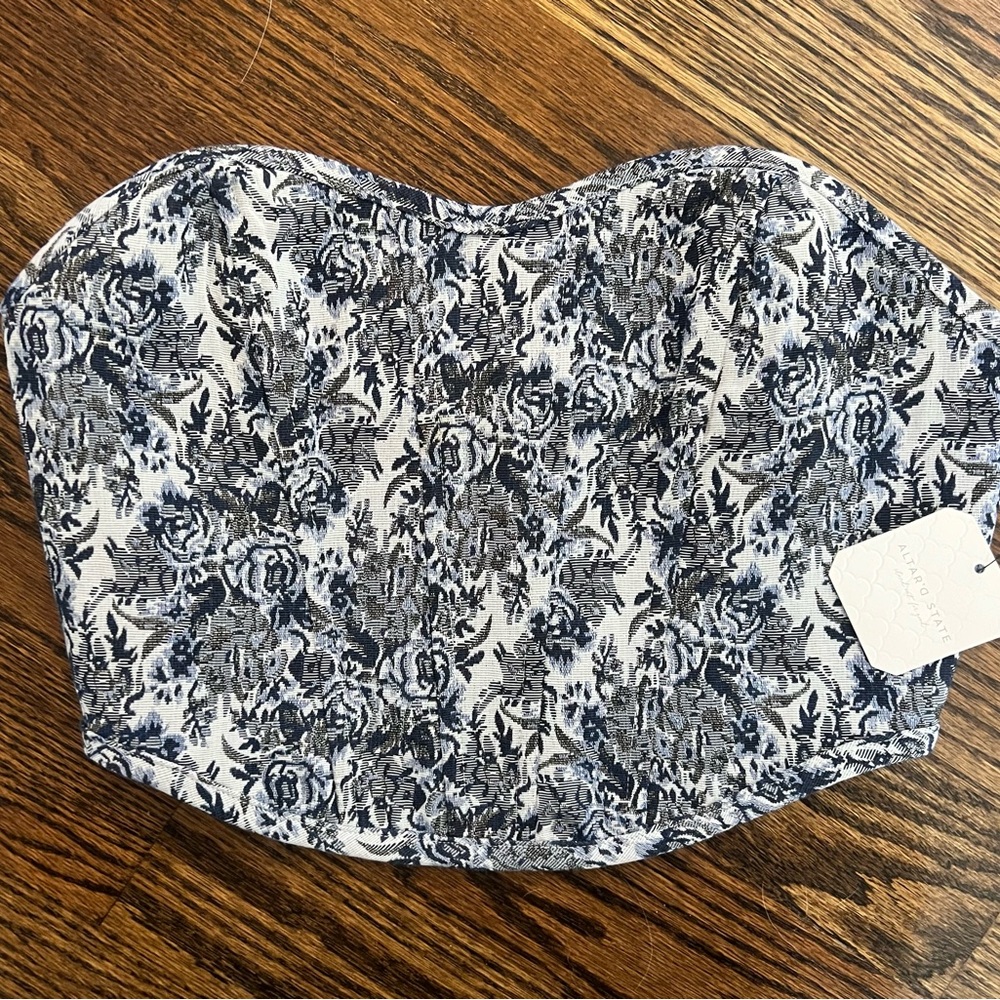 Floral Lace Bustier Top